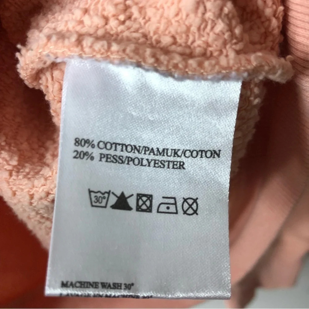 Zoe Karssen Sweatshirt Eau Yeah in Pink Size Small - Picture 3 of 6